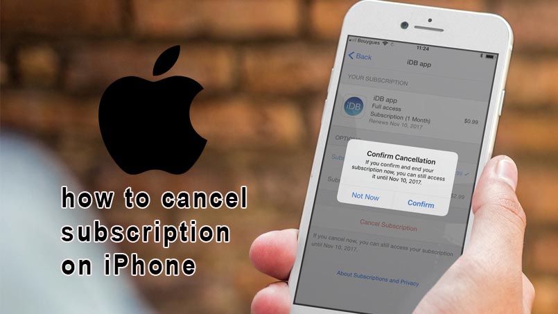 cancel subscription on iphone 12