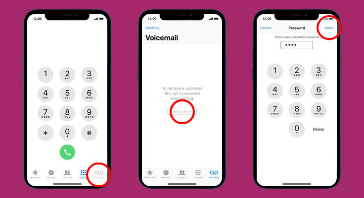 activate voicemail on iphone 12