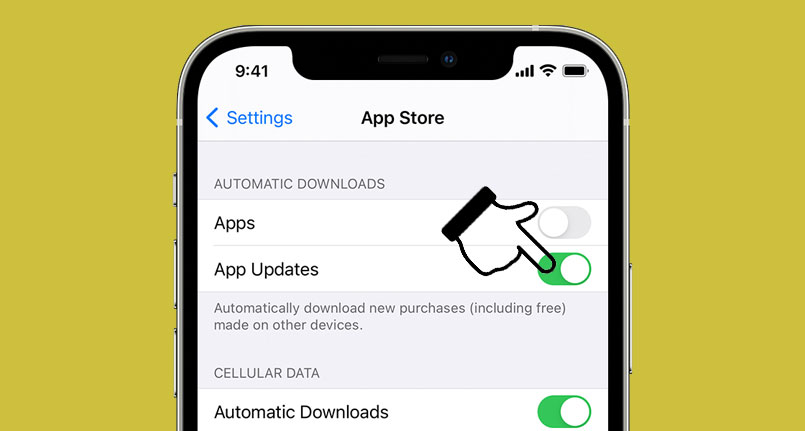 turn on automatic updates apps on iphone 12